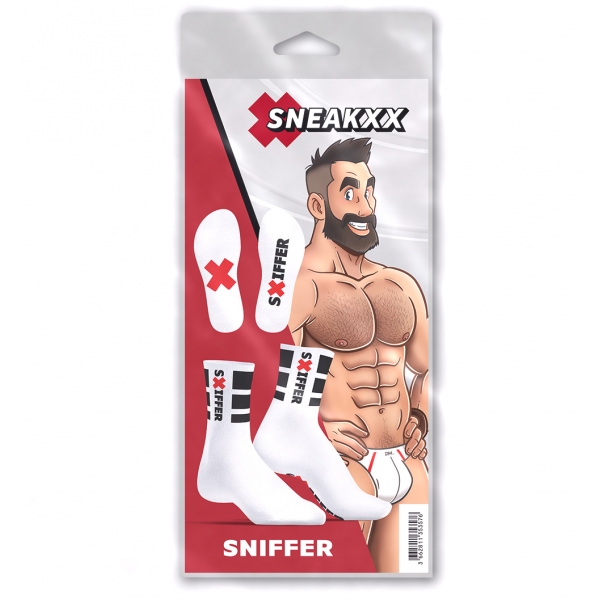 Chaussettes blanches Sniffer SneakXX