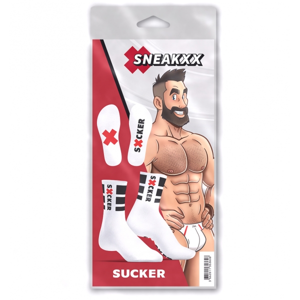 Weiße Socken Sucker SneakXX