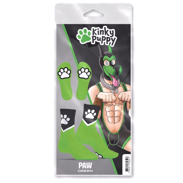 Paw Kinky Puppy Socks Green