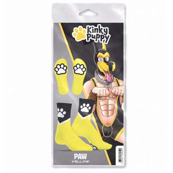 Paw Kinky Puppy Sokken Fluo Geel