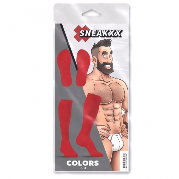 COLORI Calze alte SneakXX Rosso