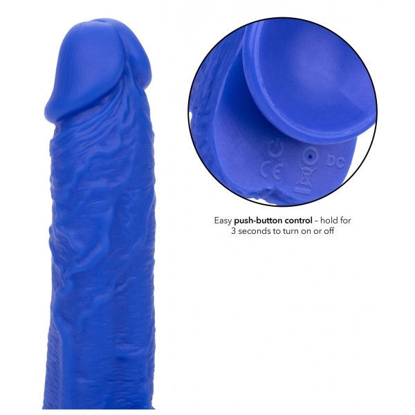 Consolador vibrador Admiral 14 x 3,7 cm Azul