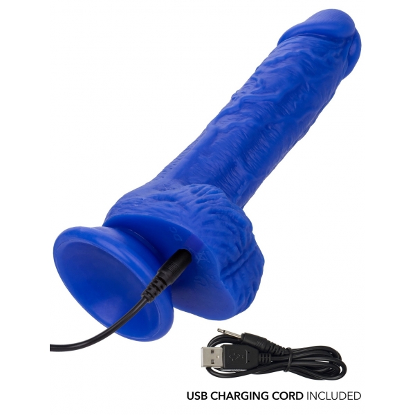 Consolador vibrador Admiral 14 x 3,7 cm Azul