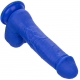 Kapitein vibrerende dildo 16 x 4 cm Blauw