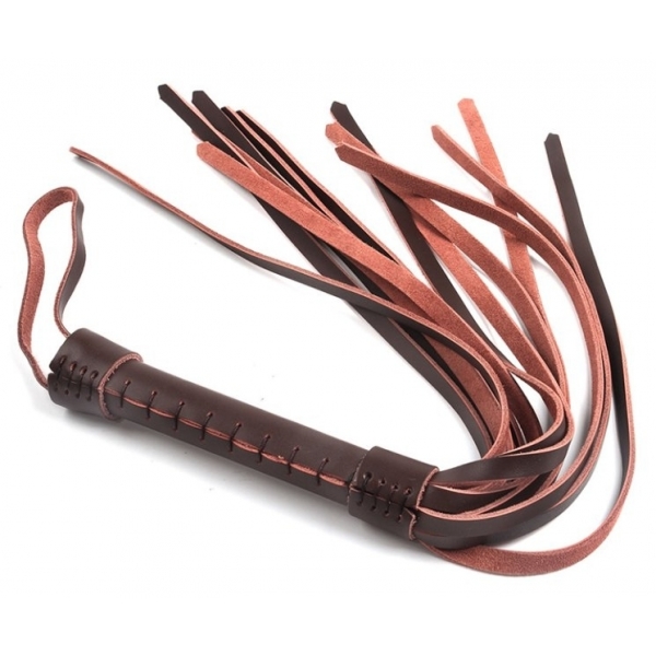 Cowhide Horse Riding Whip BROWN