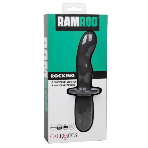 Ramrod tikkende dildo met schommelhandvat 11 x 3,2cm