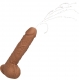 Dildo Vibratório Fuck Squirting 17 x 4,2cm Castanho