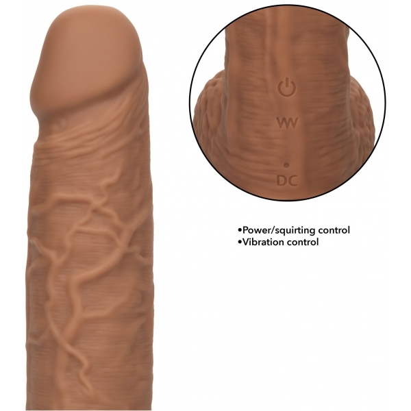 Dildo vibrante Fuck Squirting 17 x 4,2 cm Marrone