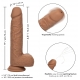 Fuck Squirting Vibrating Dildo 17 x 4.2cm Brown