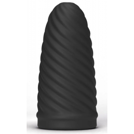 All Black Male Masturbator ABM09 Loop 16cm soft masturbator