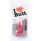 Plug anal SLIM S I Love Butt 8.5 x 3 cm Rouge