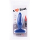 Plug Slim L I Love Butt 14 x 4.8 cm Blau