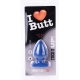 Plug Spade S I Love Butt 9 x 5,3 cm Blu