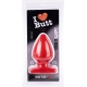 Plug Spade L I Love Butt 15 x 9 cm Red