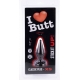 Plug Classic XS I Love Butt 9 x 3 cm Noir