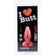 Plug Classic XS I Love Butt 9 x 3 cm Red