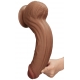 Dildo a pelle scorrevole 23 x 6 cm marrone