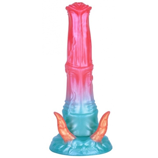 Alien Beast Cyan Rainbow 9.3" Dildo - A