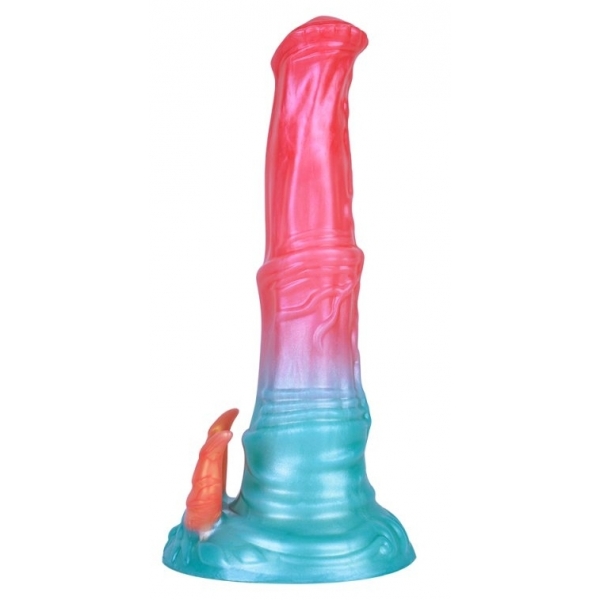 Alien Beast Cyan Rainbow 9.3" Dildo - A