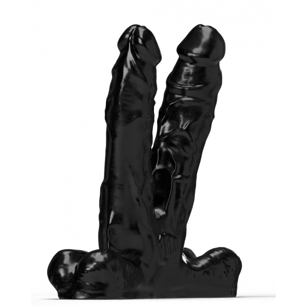 Double Dildo ABS03 Teamwork All Black Steroid 25 x 7cm