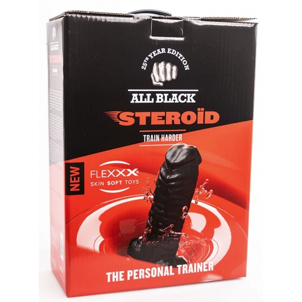 Dildo ABS11 The Personal Trainer All Black Steroid 31 x 15cm