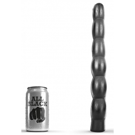 All Black Dildo AB16 steel helemaal zwart 28 x 4cm