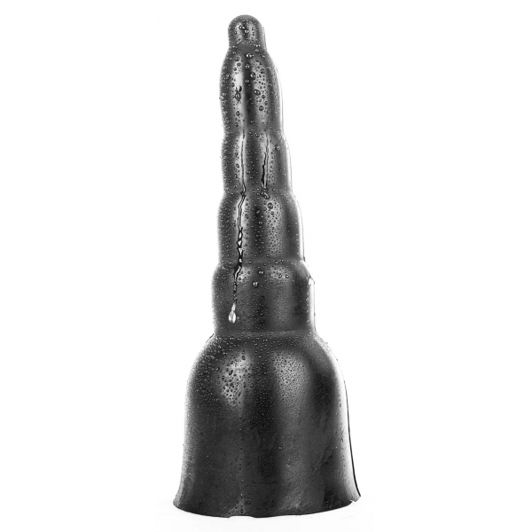 Dildo AB18 voorraad helemaal zwart 20 x 6,5cm