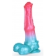 Alien Beast Cyan Rainbow 9.3" Dildo - B