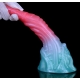 Alien Beast Cyan Rainbow 8.2" Dildo - D