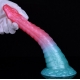 Alien Beast Cyan Rainbow 9.8" Dildo - E