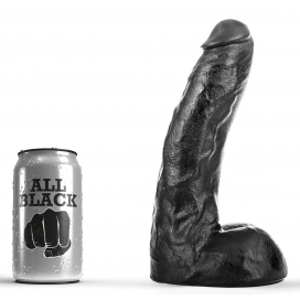 All Black Volledig zwarte dildo 22 x 5 cm