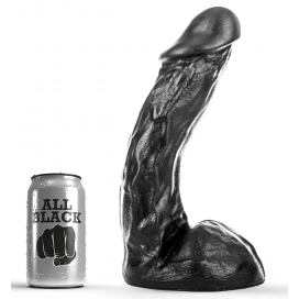 All Black Dildo AB66 Benny Helemaal Zwart 23 x 6cm