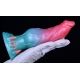 Alien Beast Cyan Rainbow 7.3" Dildo - G