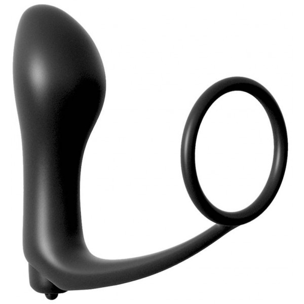 Tapón Vibrante Ass Gasm 8,9 x 3,5 cm Negro