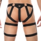 Clelio thong with elastic bands Black