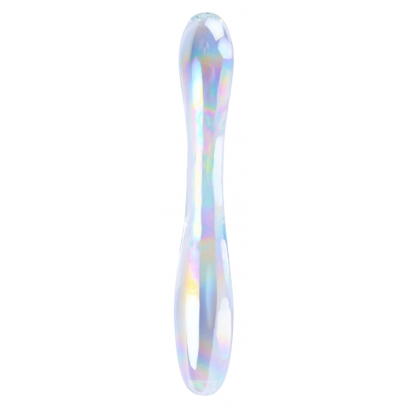 Glass Dildo Double Delight 22 x 3.6cm Transparent