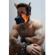 Poundtown Pup Breedwell Maske Schwarz-Orange