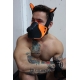 Masque Puppy POUNDTOWN PUP Breedwell Noir-Orange