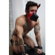 Poundtown Pup Breedwell Maske Schwarz-Rot