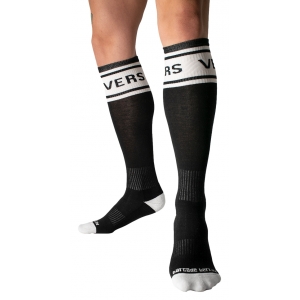 Barcode Berlin Chaussettes hautes Identity Vers Noires