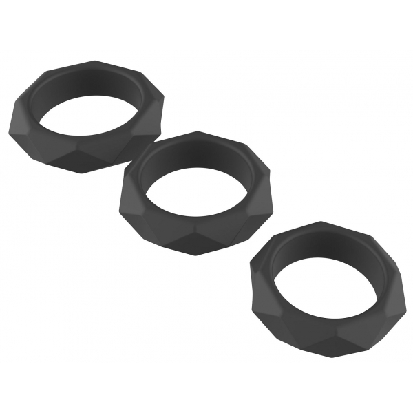 Hidden Desire Extreme Heavy C-Ring Set Black