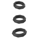 Lot de 3 Cockrings Silicone HEAVY C-RING Noirs