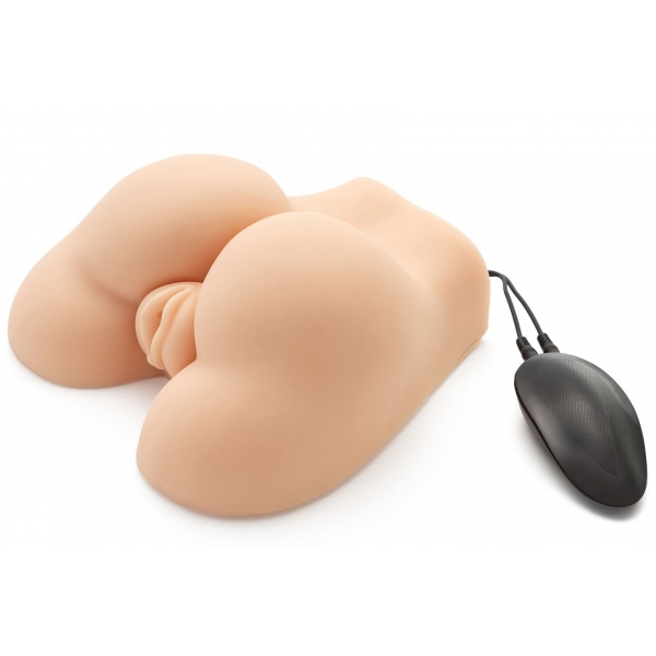 Fat Ass Vibrating Realistic Masturbator 2 Inputs