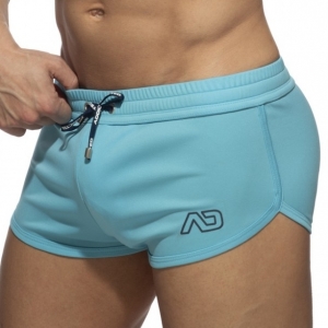 Addicted Turquoise Swoosh Short