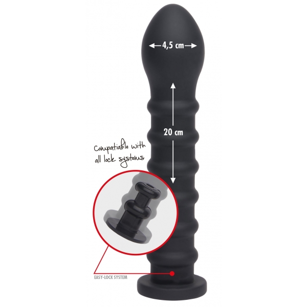 Dildo a coste Easy-Lock 19 x 4 cm