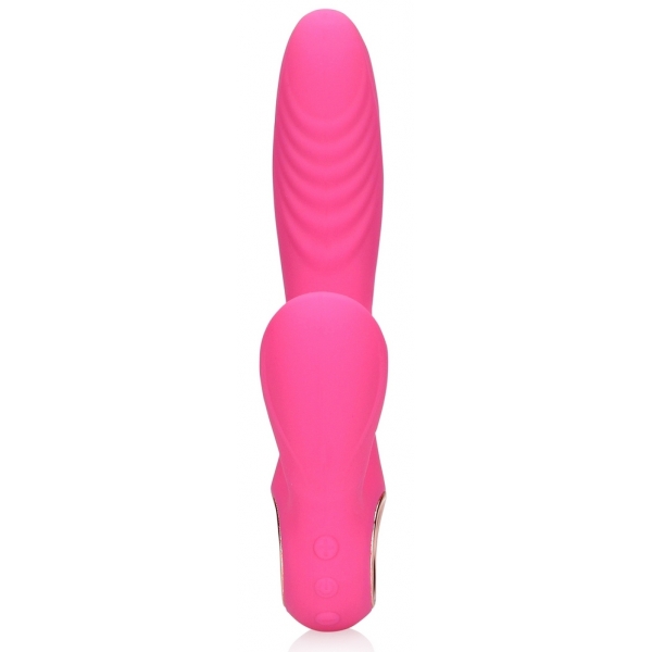 Vibro Conejo Lengua Flicker 19 cm Rosa