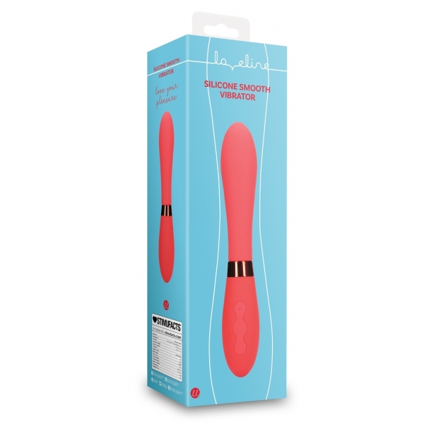 Smooth Line Vibrator 11 x 3.4 cm Rot