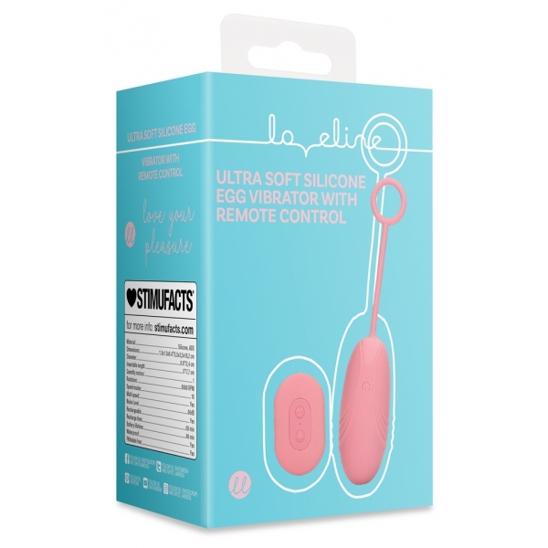 Draadloze eiervibrator 8 x 3,3 cm Roze