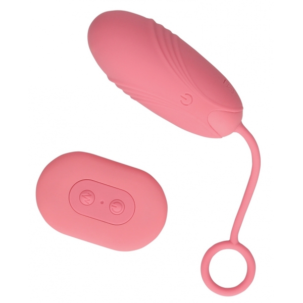 Vibratore a uovo senza fili 8 x 3,3 cm rosa