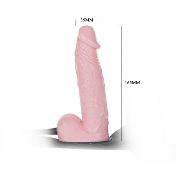 Dildo Cinto Insuflável 15 x 4 cm